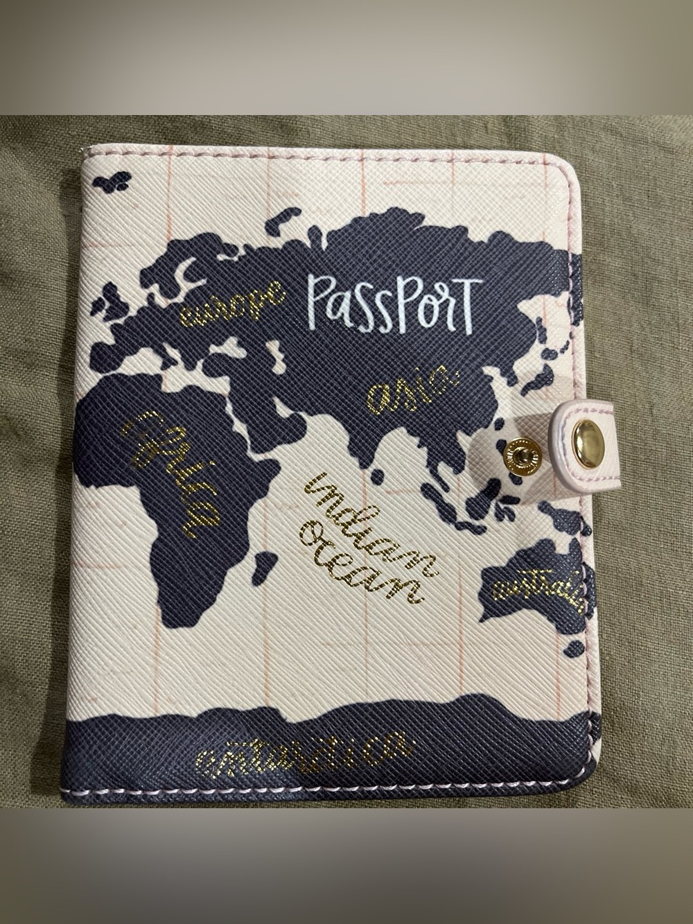 Anthropologie Pink Passport Holder